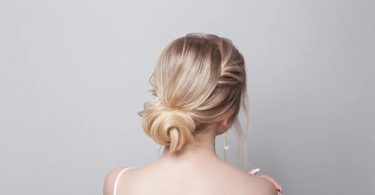 chignon banane moderne